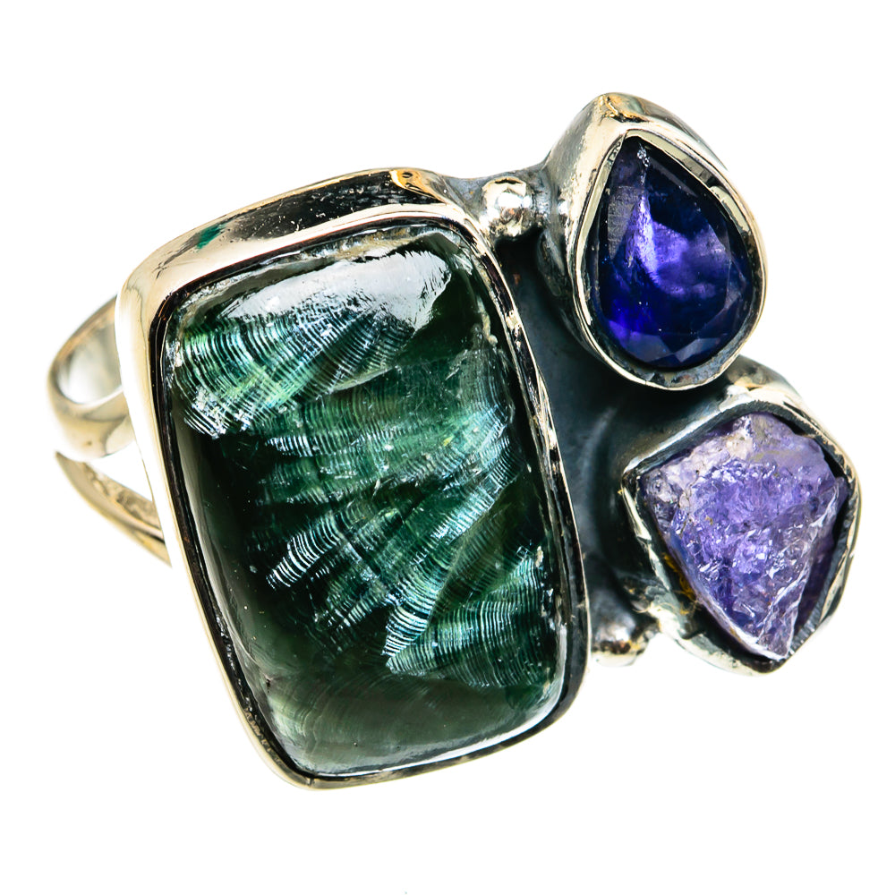 Seraphinite Rings handcrafted by Anasilvercos - RING79602