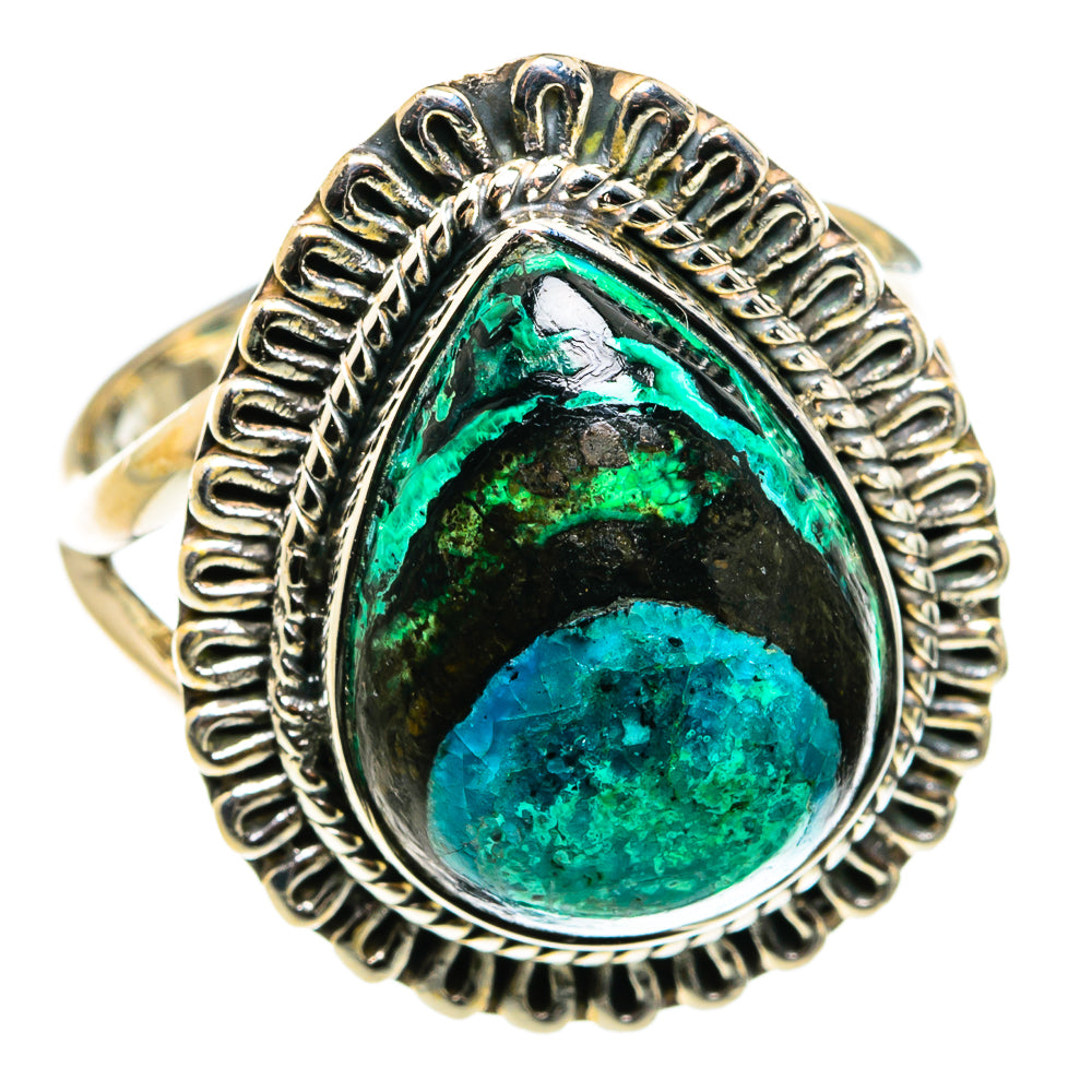 Chrysocolla Rings handcrafted by Anasilvercos - RING79603