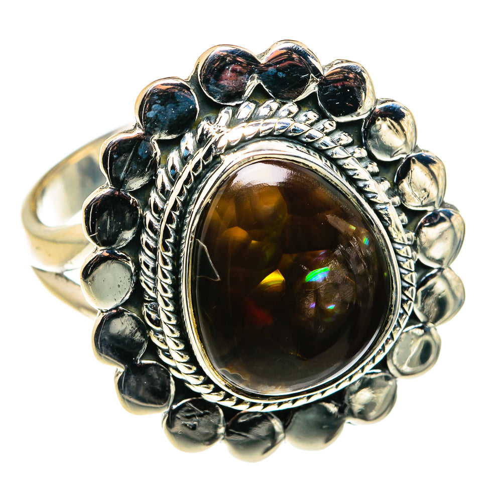 Mexican Fire Agate Rings handcrafted by Anasilvercos - RING79606