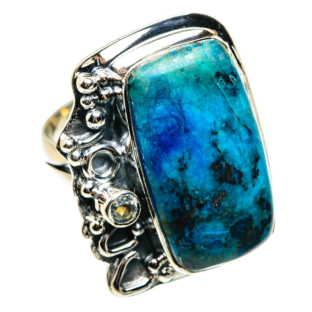 Chrysocolla Rings handcrafted by Anasilvercos - RING79641