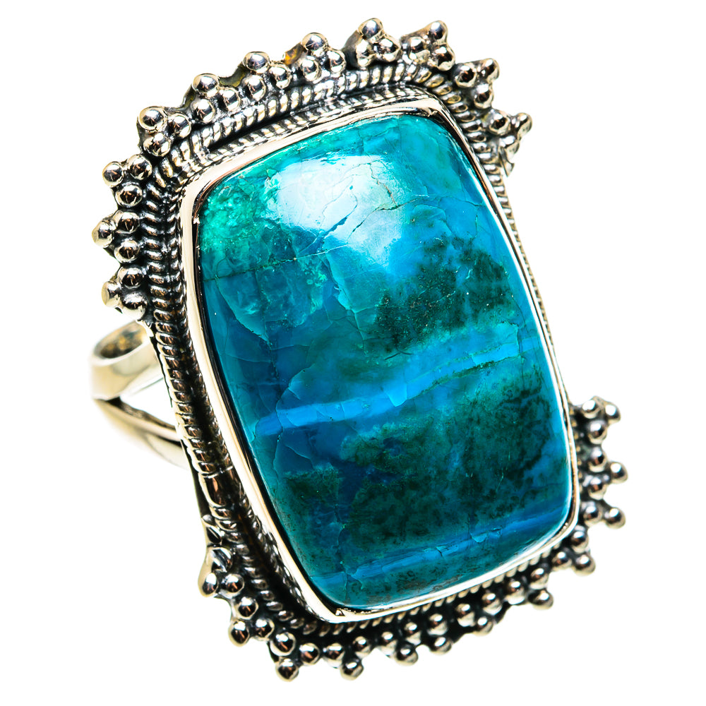 Chrysocolla Rings handcrafted by Anasilvercos - RING79644