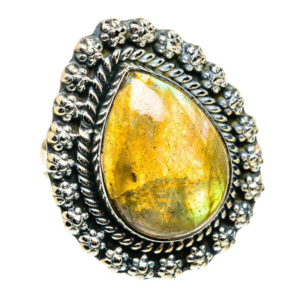 Labradorite Rings handcrafted by Anasilvercos - RING79645 - Photo 2