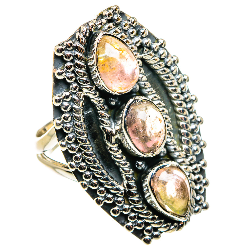 Pink Tourmaline Rings handcrafted by Anasilvercos - RING79657
