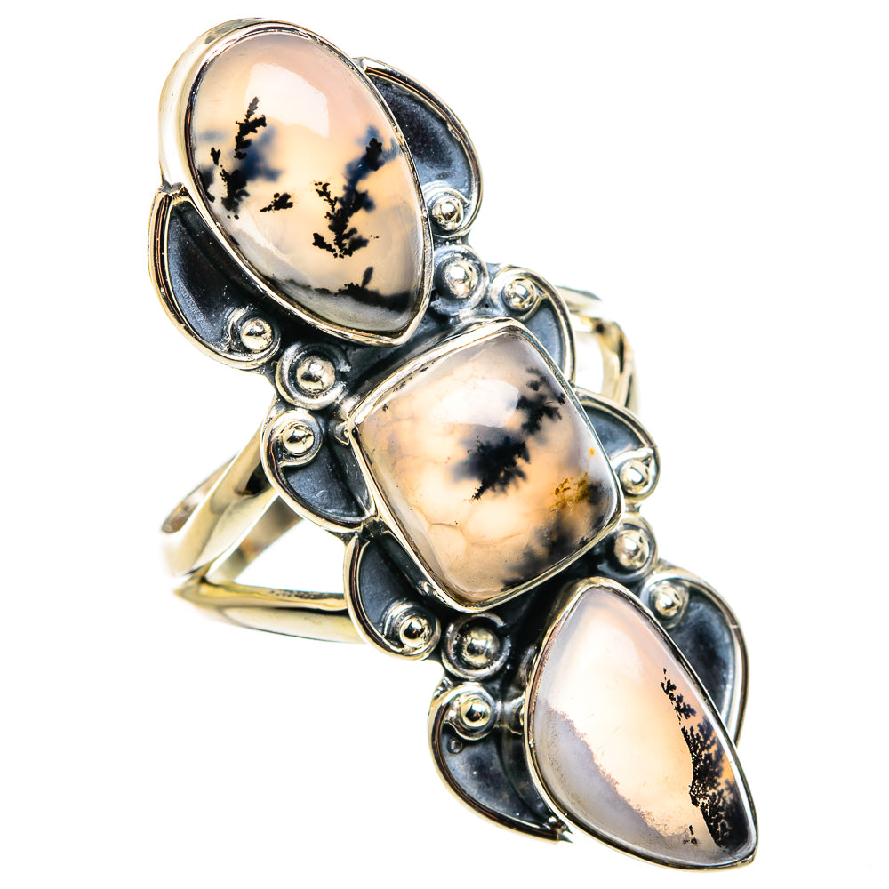 Dendritic Opal Rings handcrafted by Anasilvercos - RING79665