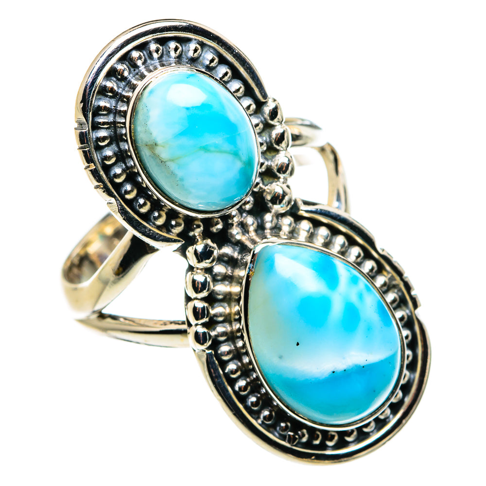 Larimar Rings handcrafted by Anasilvercos - RING79678