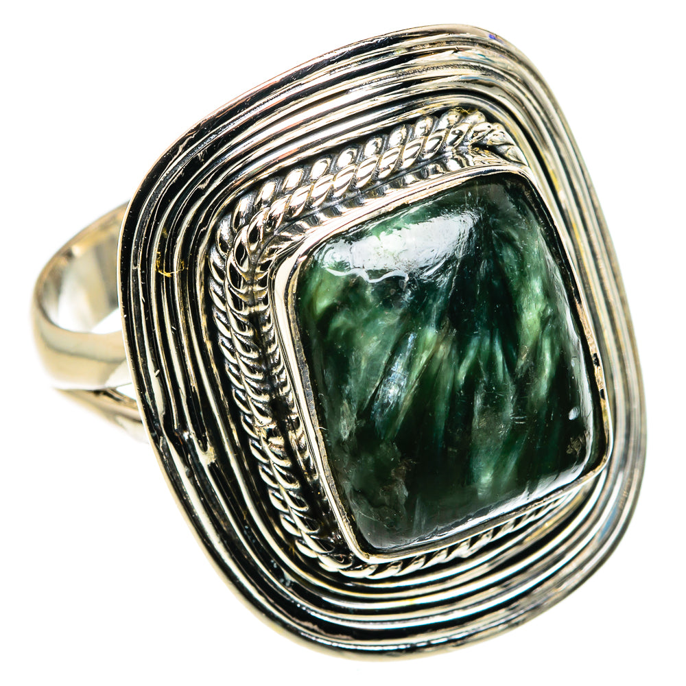 Seraphinite Rings handcrafted by Anasilvercos - RING79680