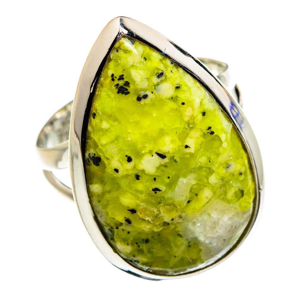 African Green Opal Rings handcrafted by Anasilvercos - RING79682