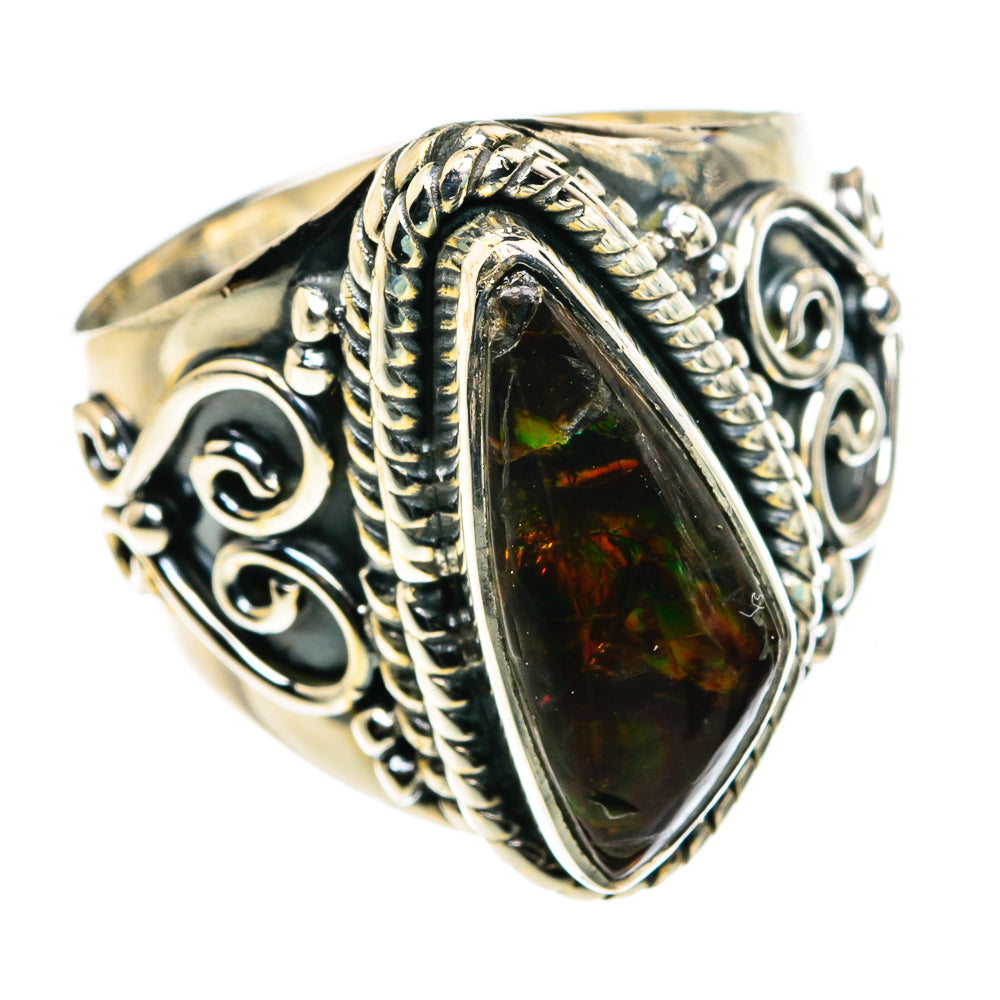 Ammolite Rings handcrafted by Anasilvercos - RING79692