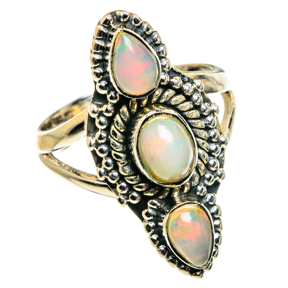 Ethiopian Opal Rings handcrafted by Anasilvercos - RING79705