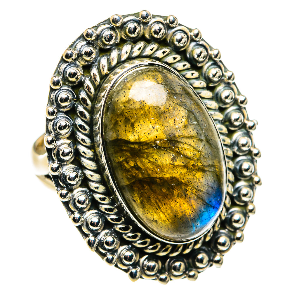 Labradorite Rings handcrafted by Anasilvercos - RING79710