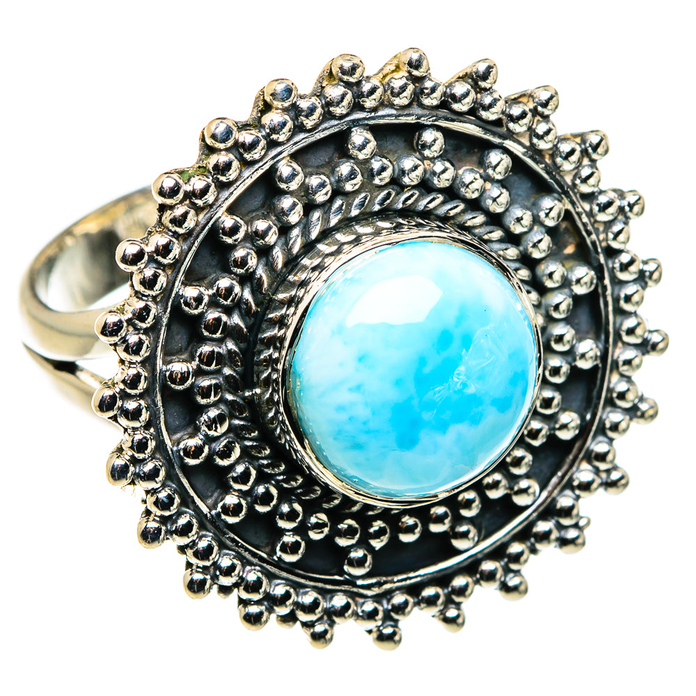 Larimar Rings handcrafted by Anasilvercos - RING79713