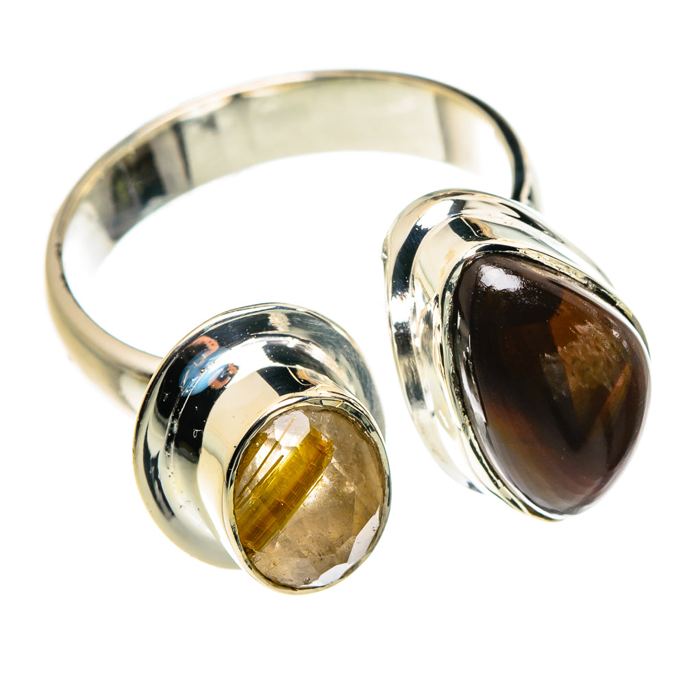 Red Tiger Eye Rings handcrafted by Anasilvercos - RING79723
