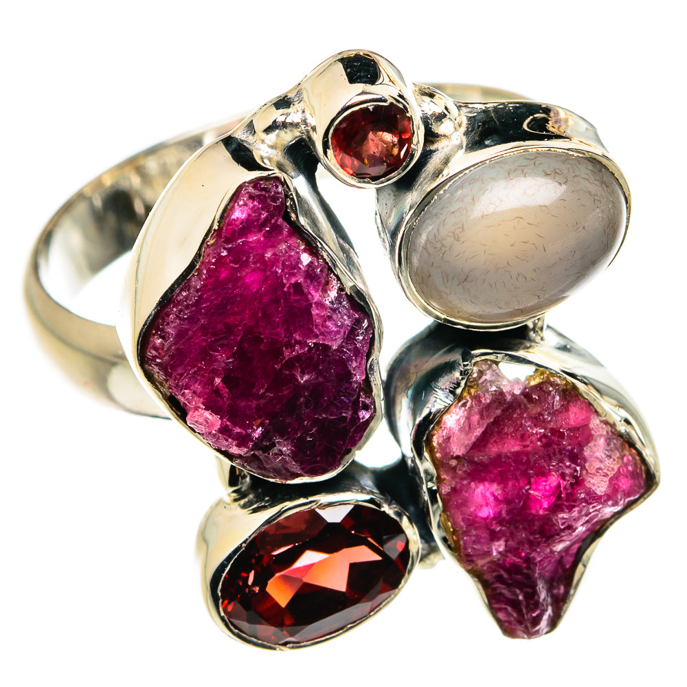 Pink Tourmaline Rings handcrafted by Anasilvercos - RING79727