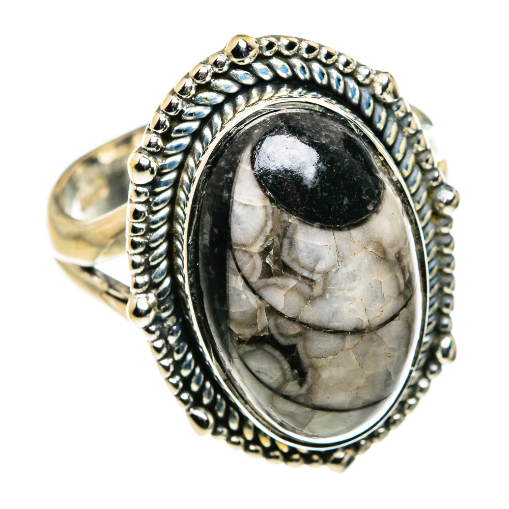 Orthoceras Fossil Rings handcrafted by Anasilvercos - RING79745 - Photo 2