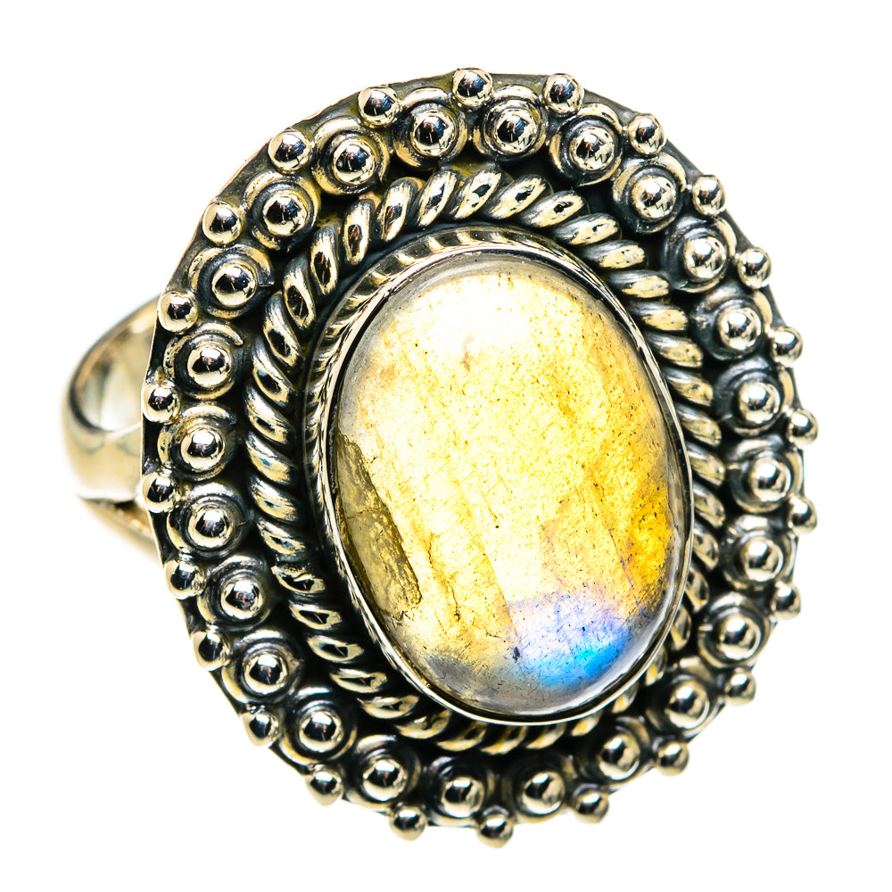 Labradorite Rings handcrafted by Anasilvercos - RING79748