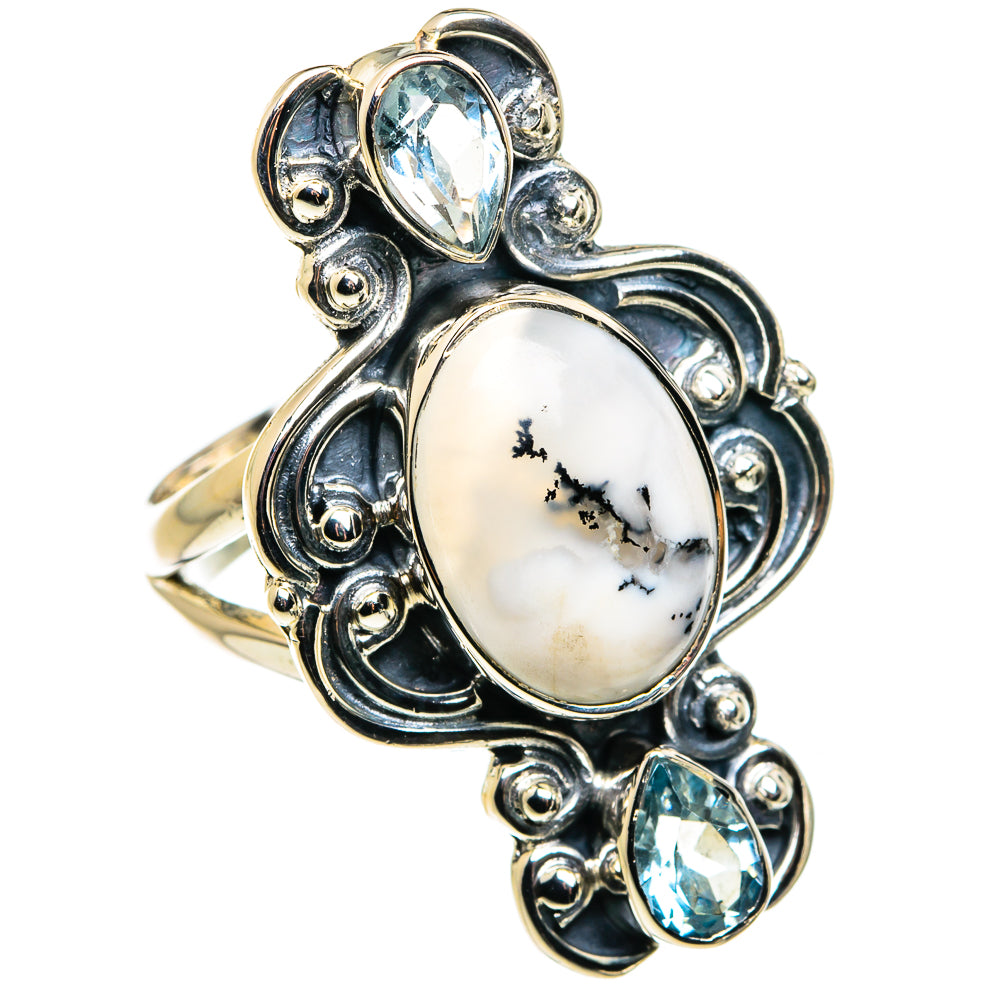 Dendritic Opal Rings handcrafted by Anasilvercos - RING79776