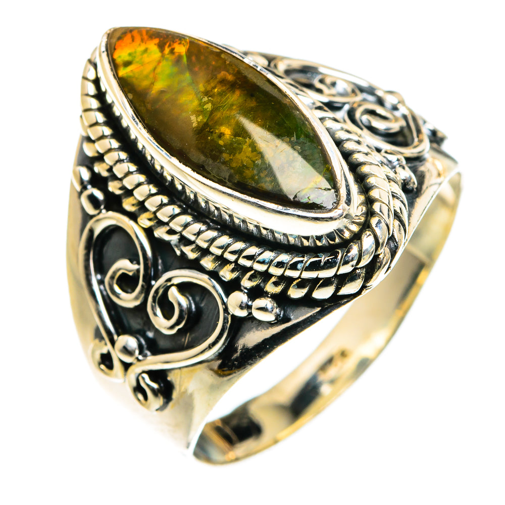 Ammolite Rings handcrafted by Anasilvercos - RING79778