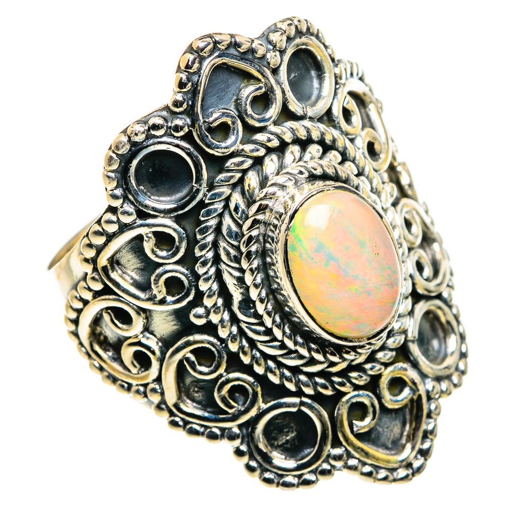 Ethiopian Opal Rings handcrafted by Anasilvercos - RING79779