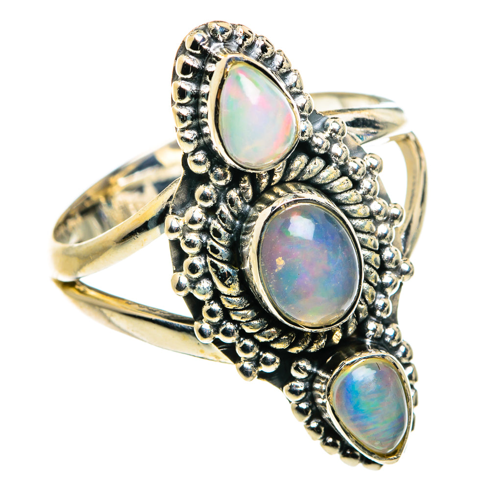 Ethiopian Opal Rings handcrafted by Anasilvercos - RING79780
