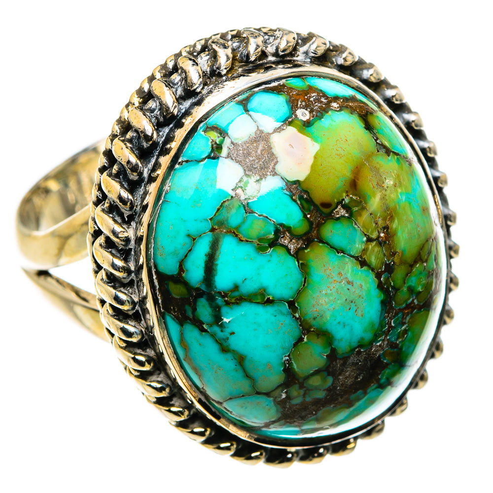 Tibetan Turquoise Rings handcrafted by Anasilvercos - RING79783