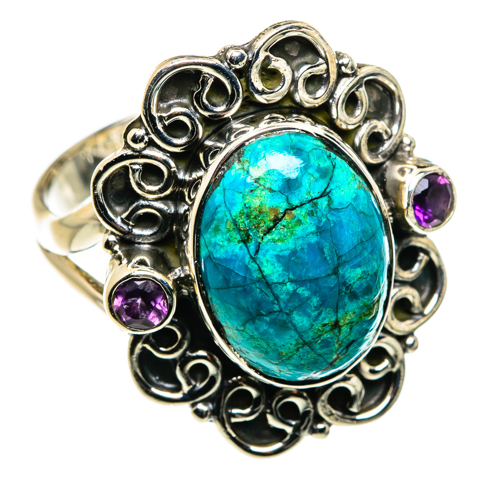 Tibetan Turquoise Rings handcrafted by Anasilvercos - RING79784