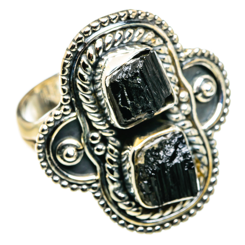 Black Tourmaline Rings handcrafted by Anasilvercos - RING79804