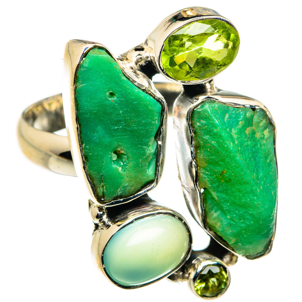 Chrysoprase Rings handcrafted by Anasilvercos - RING79823