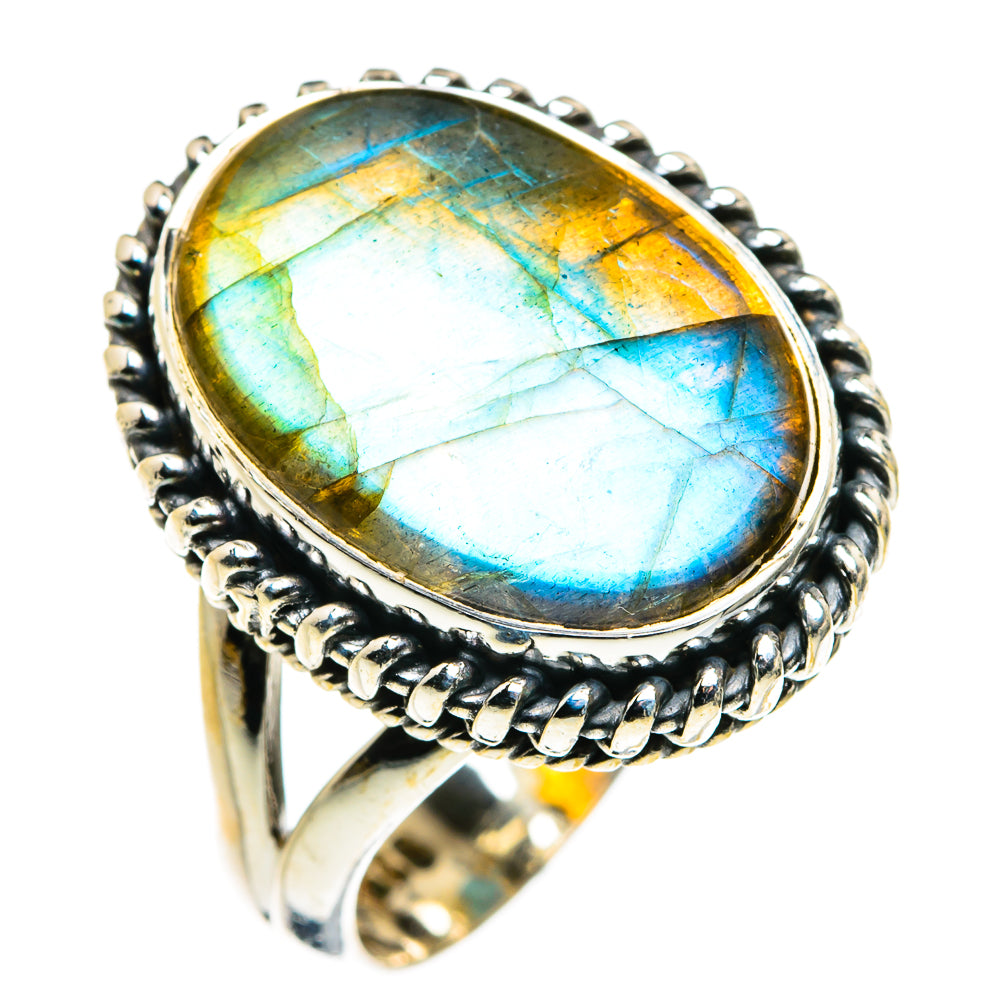 Labradorite Rings handcrafted by Anasilvercos - RING79850