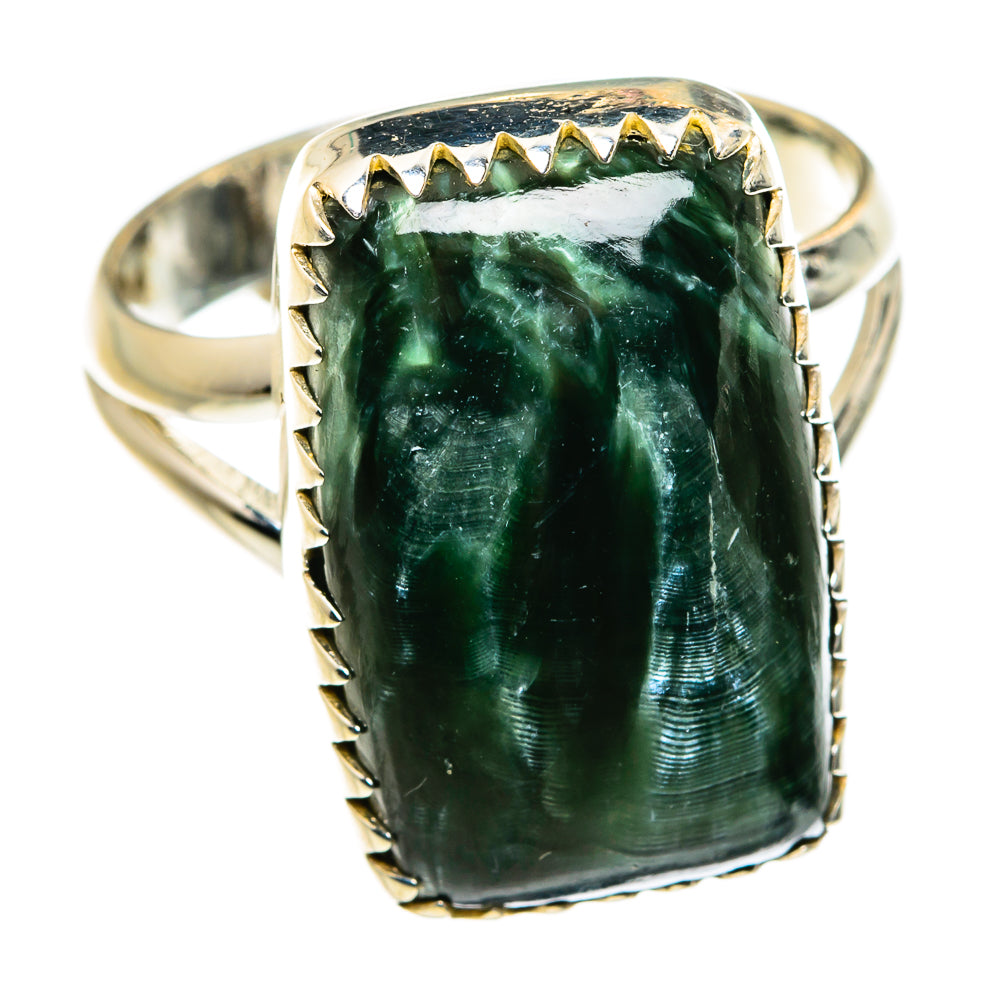 Seraphinite Rings handcrafted by Anasilvercos - RING79857