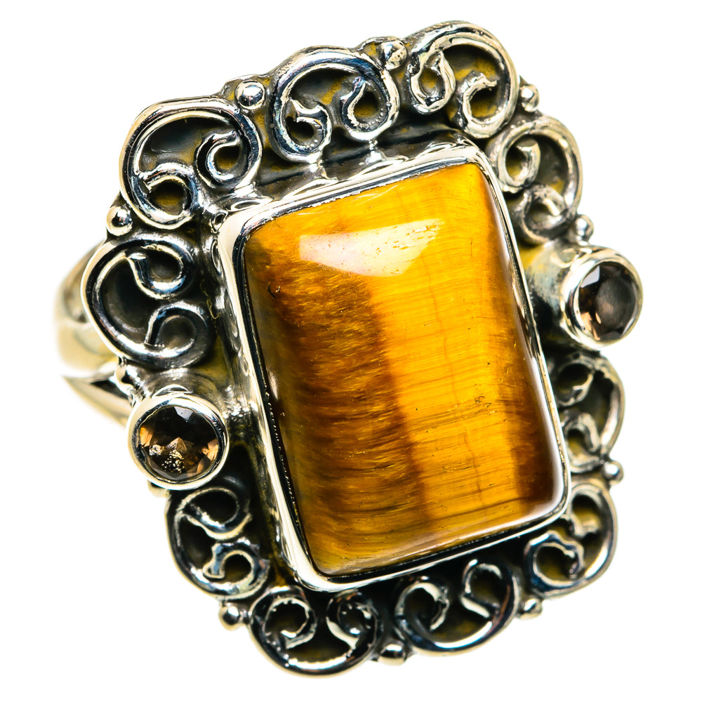 Tiger Eye Rings handcrafted by Anasilvercos - RING79859