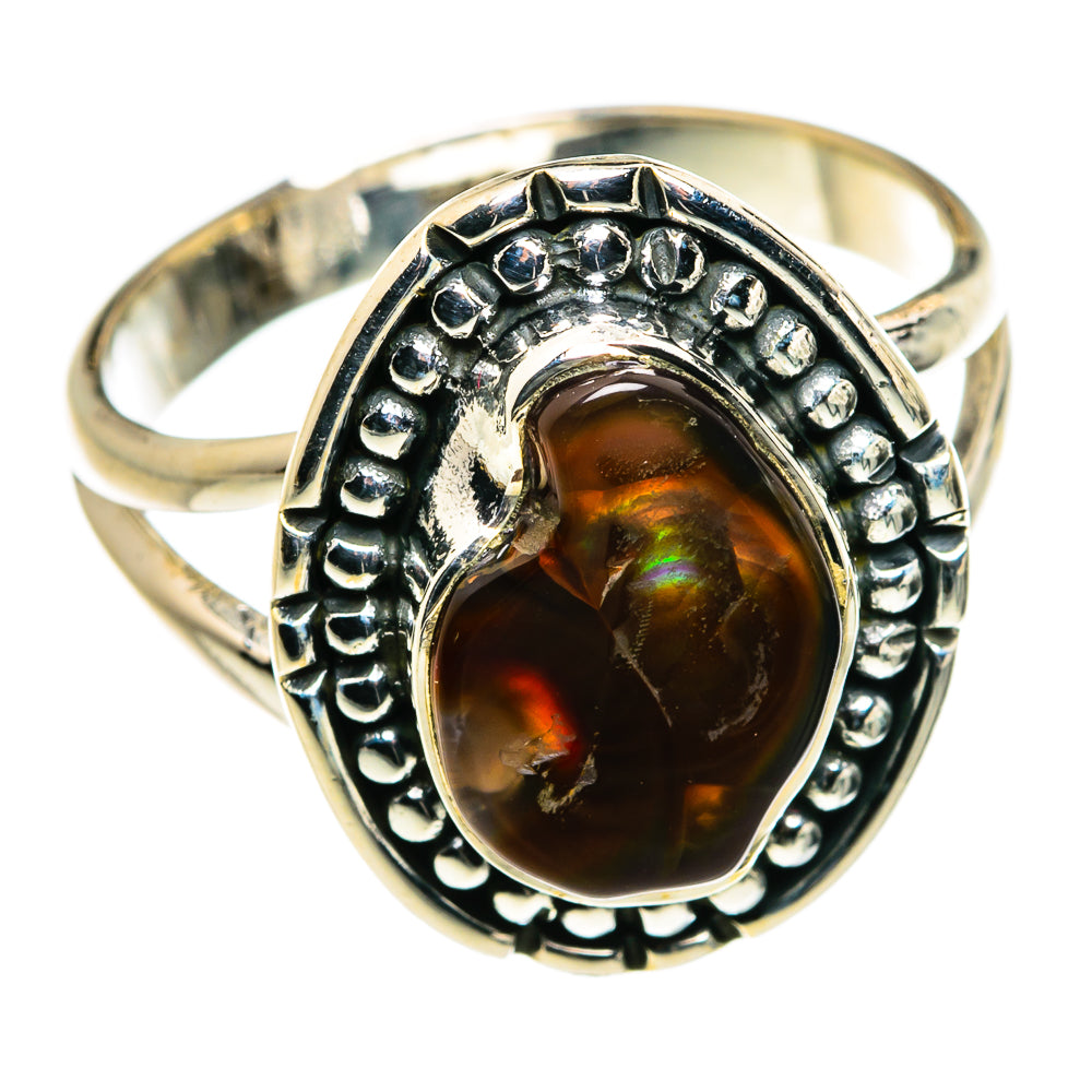 Mexican Fire Agate Rings handcrafted by Anasilvercos - RING79861