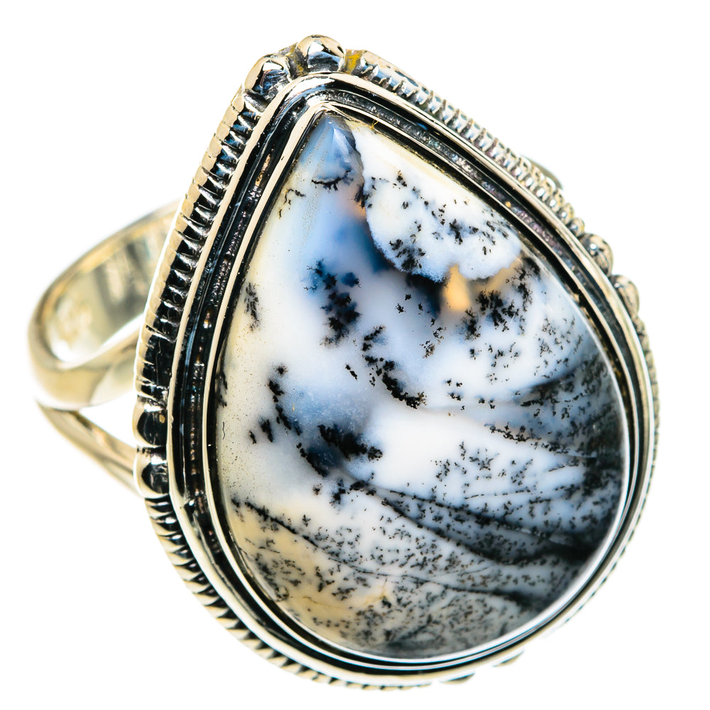 Dendritic Opal Rings handcrafted by Anasilvercos - RING79877