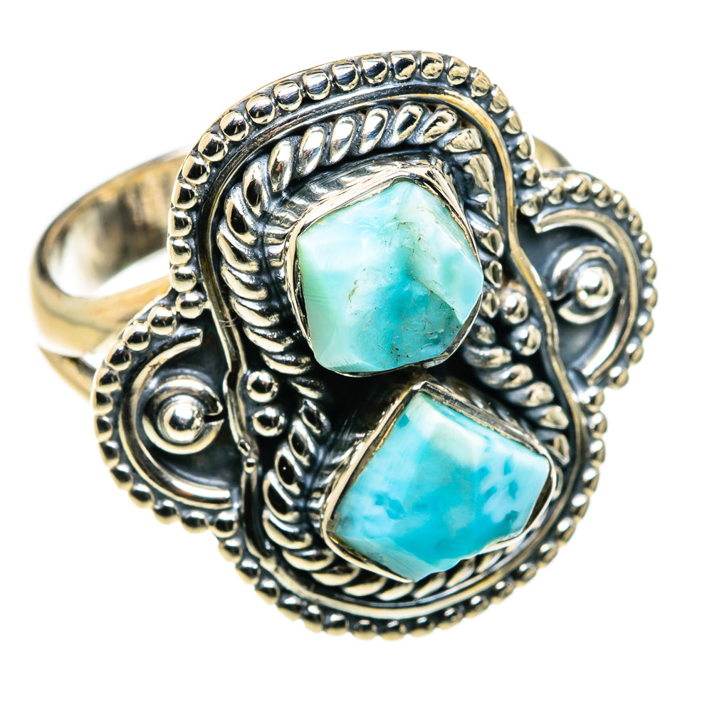 Larimar Rings handcrafted by Anasilvercos - RING79883
