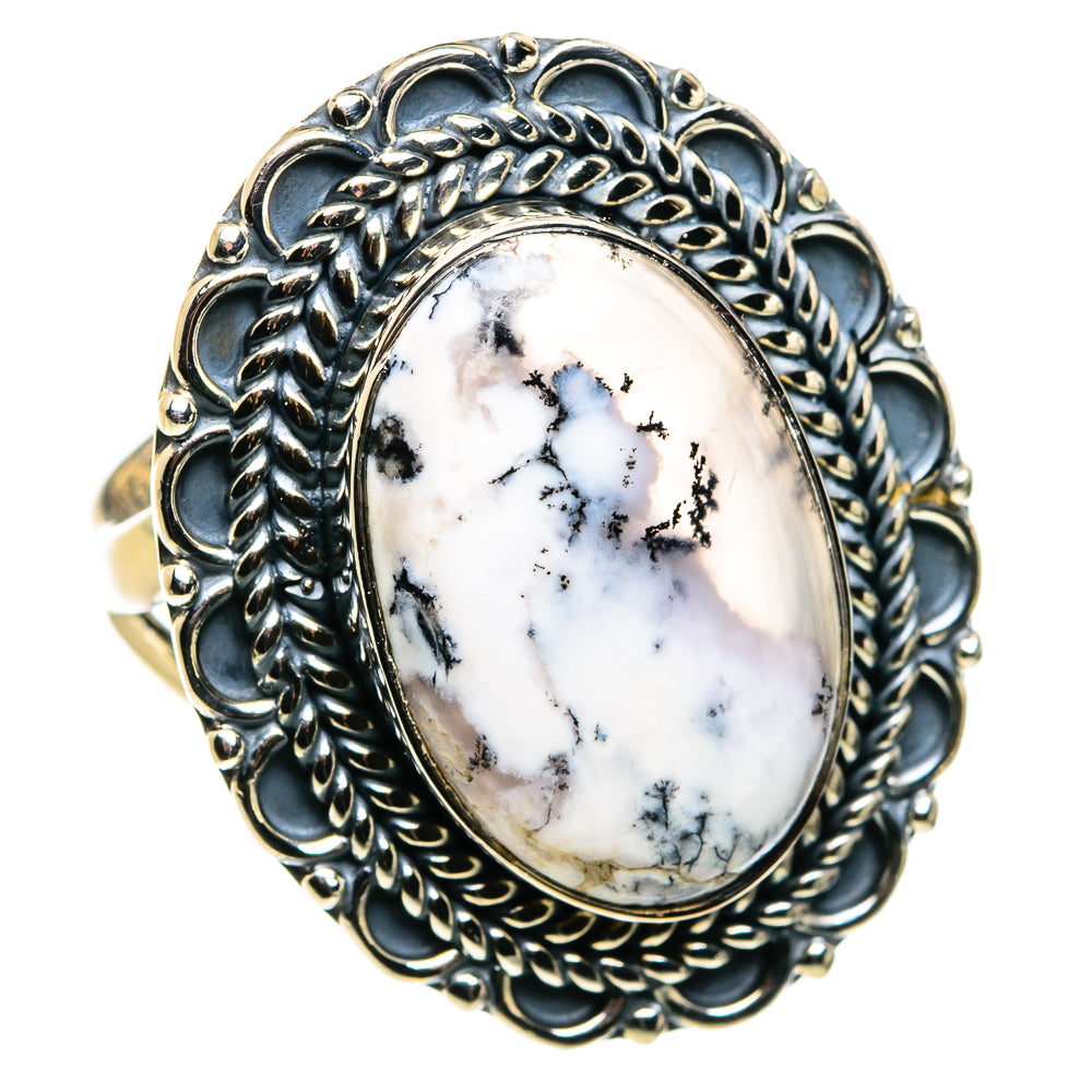 Dendritic Opal Rings handcrafted by Anasilvercos - RING79908
