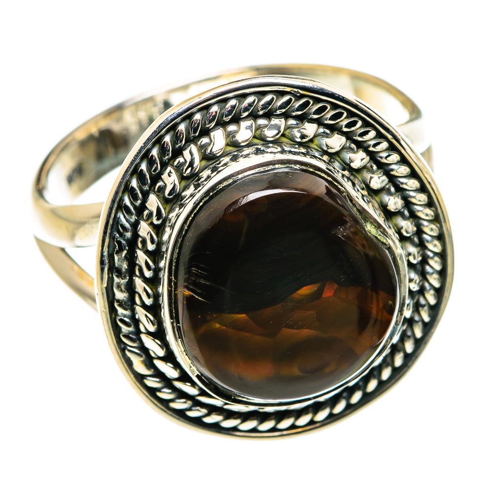 Mexican Fire Agate Rings handcrafted by Anasilvercos - RING79921