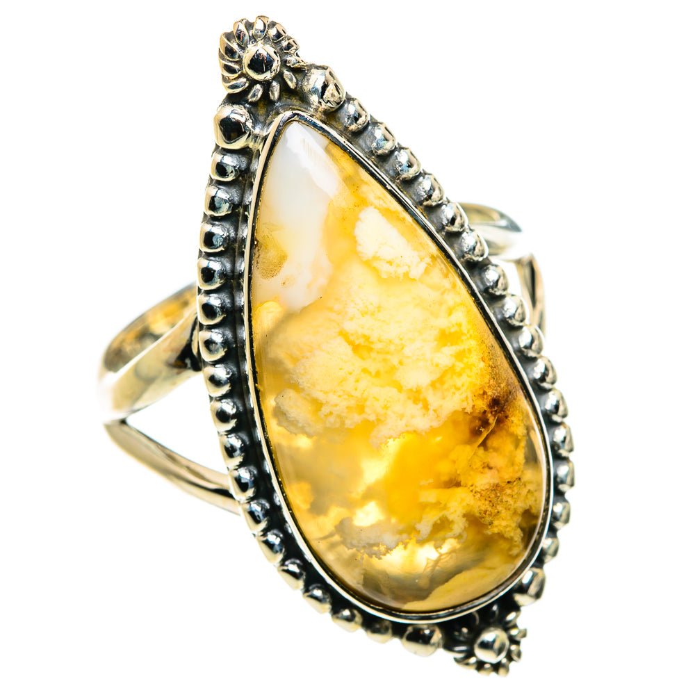 Plume Agate Rings handcrafted by Anasilvercos - RING79923