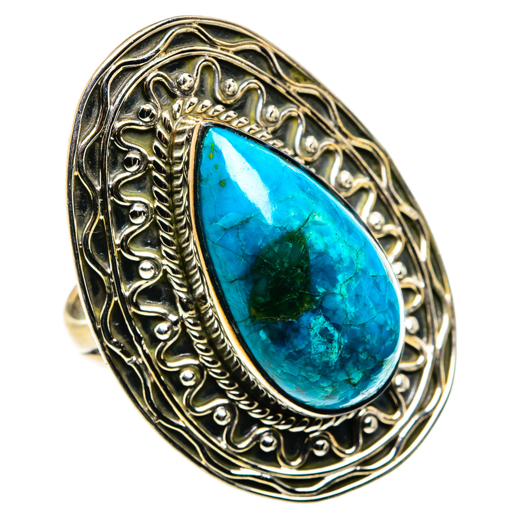Chrysocolla Rings handcrafted by Anasilvercos - RING79927