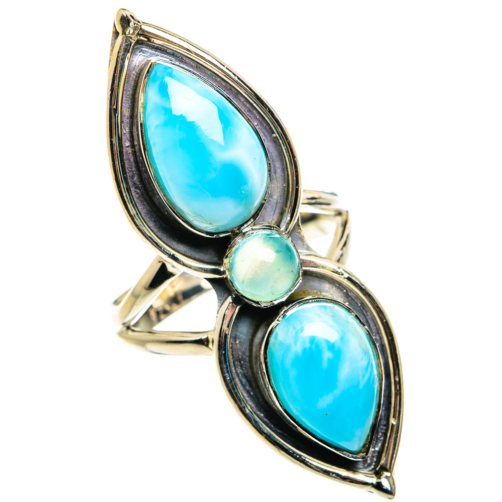 Larimar Rings handcrafted by Anasilvercos - RING79928
