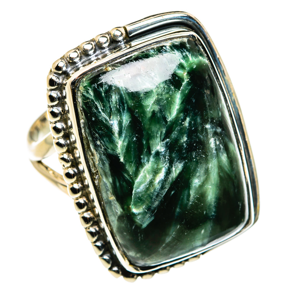 Seraphinite Rings handcrafted by Anasilvercos - RING79933