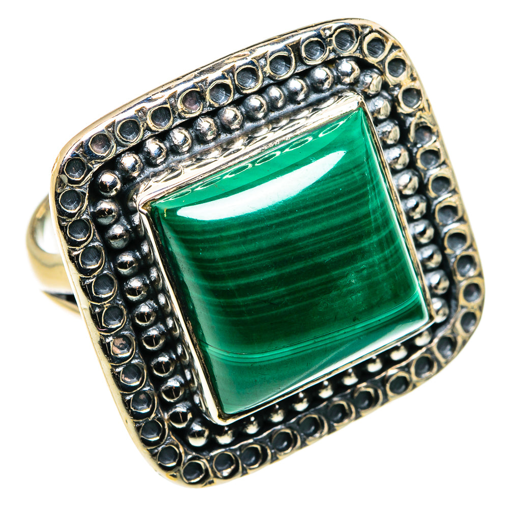 Malachite Rings handcrafted by Anasilvercos - RING79934