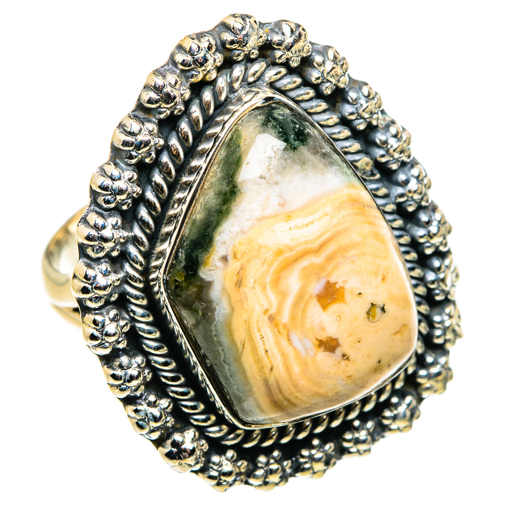 Ocean Jasper Rings handcrafted by Anasilvercos - RING79937