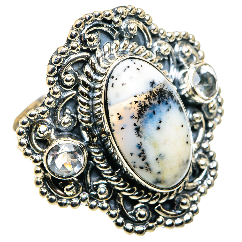 Dendritic Opal Rings handcrafted by Anasilvercos - RING79955