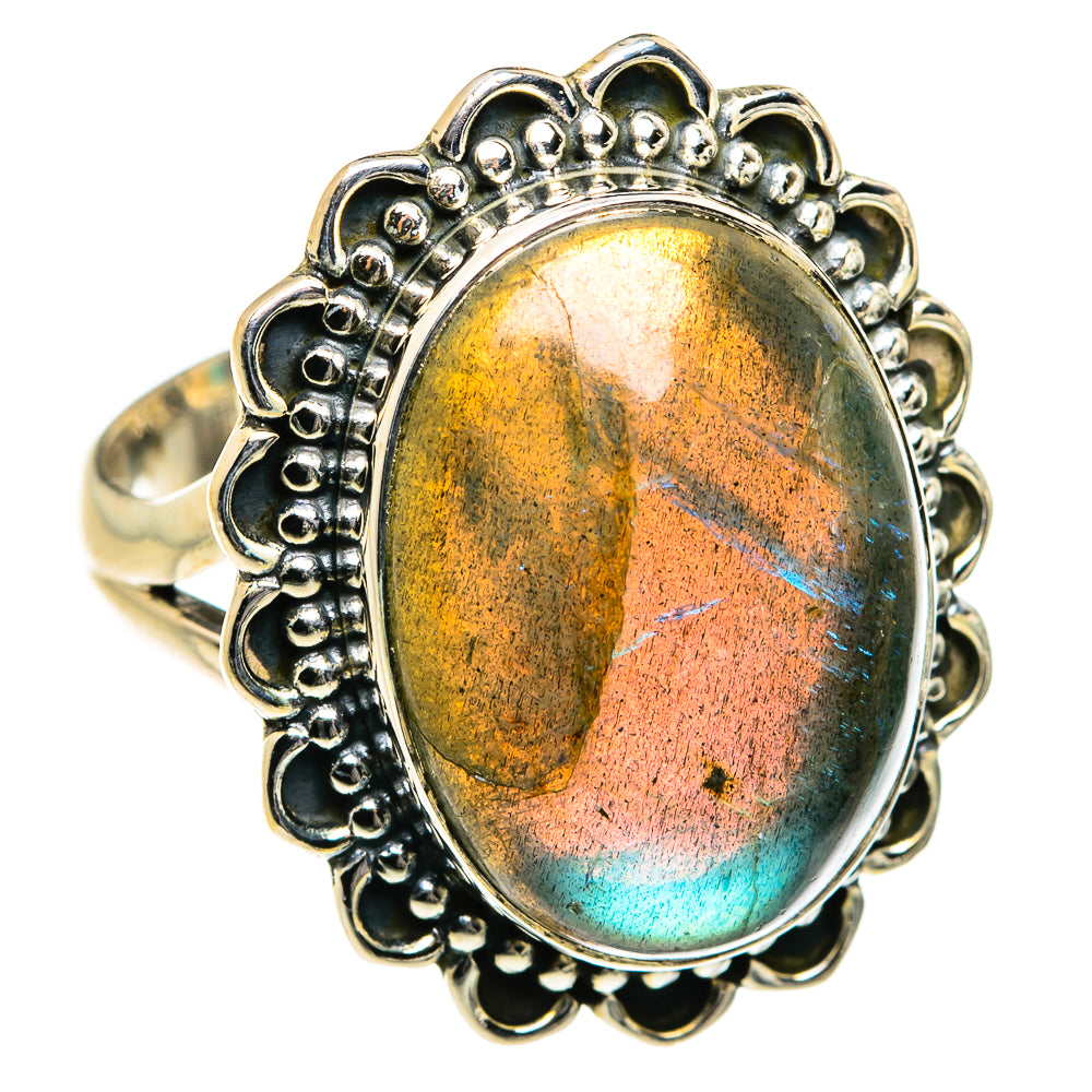 Labradorite Rings handcrafted by Anasilvercos - RING79976