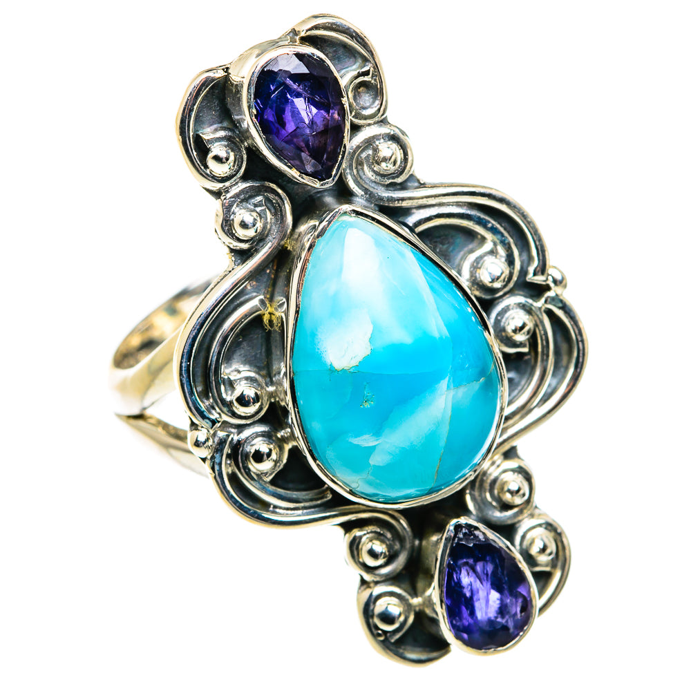 Larimar Rings handcrafted by Anasilvercos - RING79977