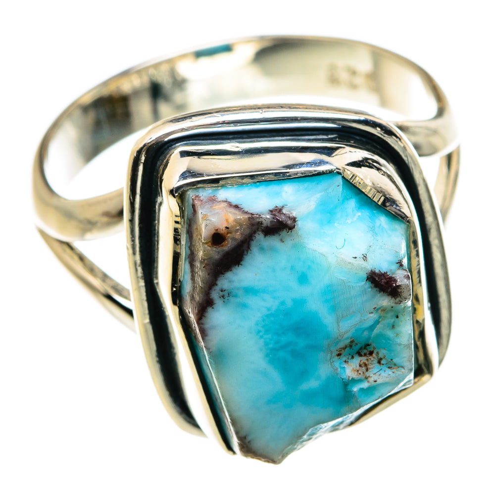 Larimar Rings handcrafted by Anasilvercos - RING79979