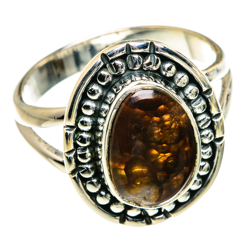 Mexican Fire Agate Rings handcrafted by Anasilvercos - RING79985