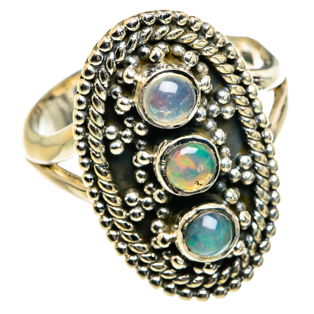 Ethiopian Opal Rings handcrafted by Anasilvercos - RING80007