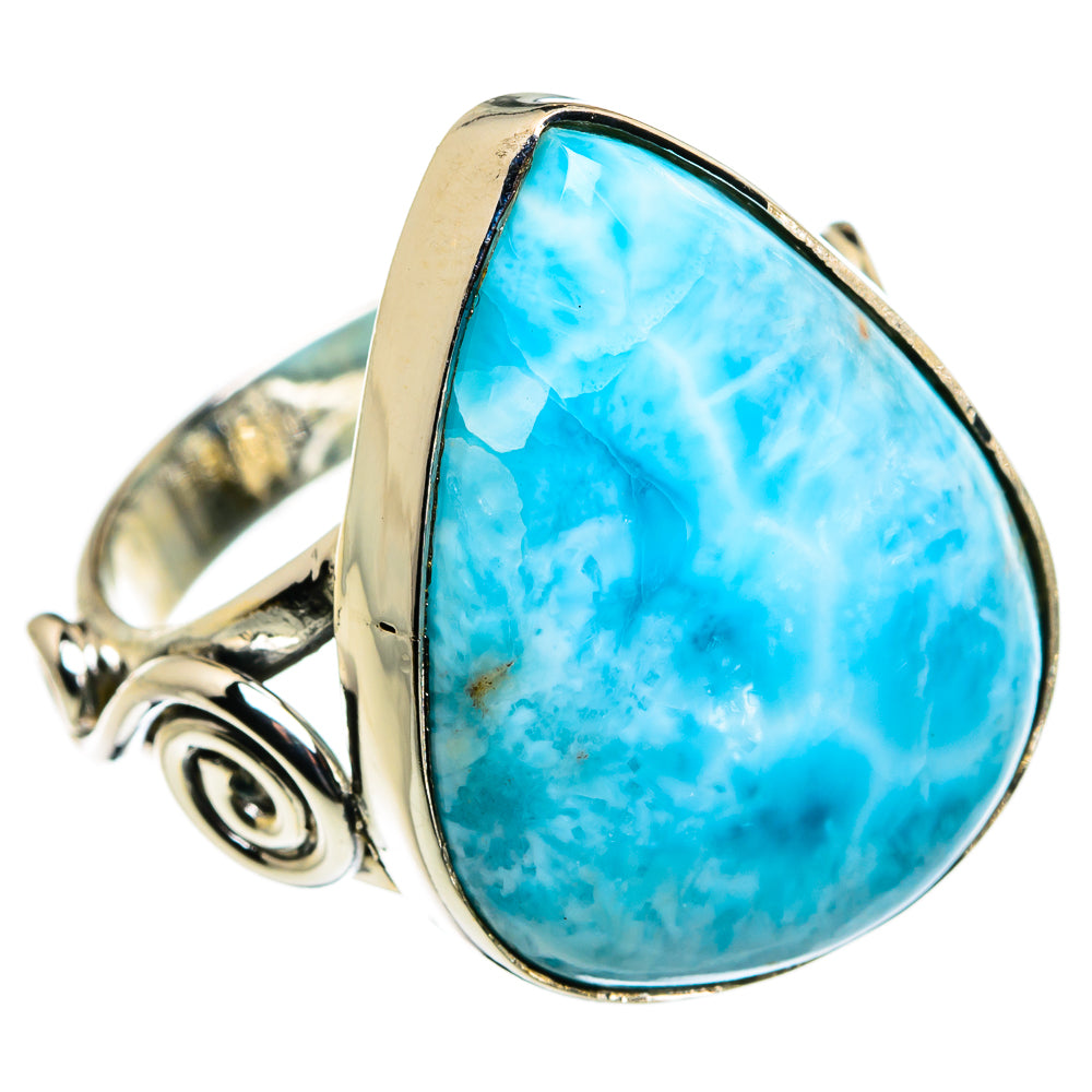 Larimar Rings handcrafted by Anasilvercos - RING80010