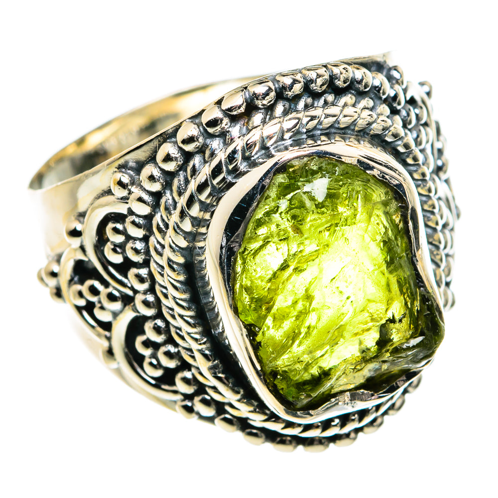 Peridot Rings handcrafted by Anasilvercos - RING80016