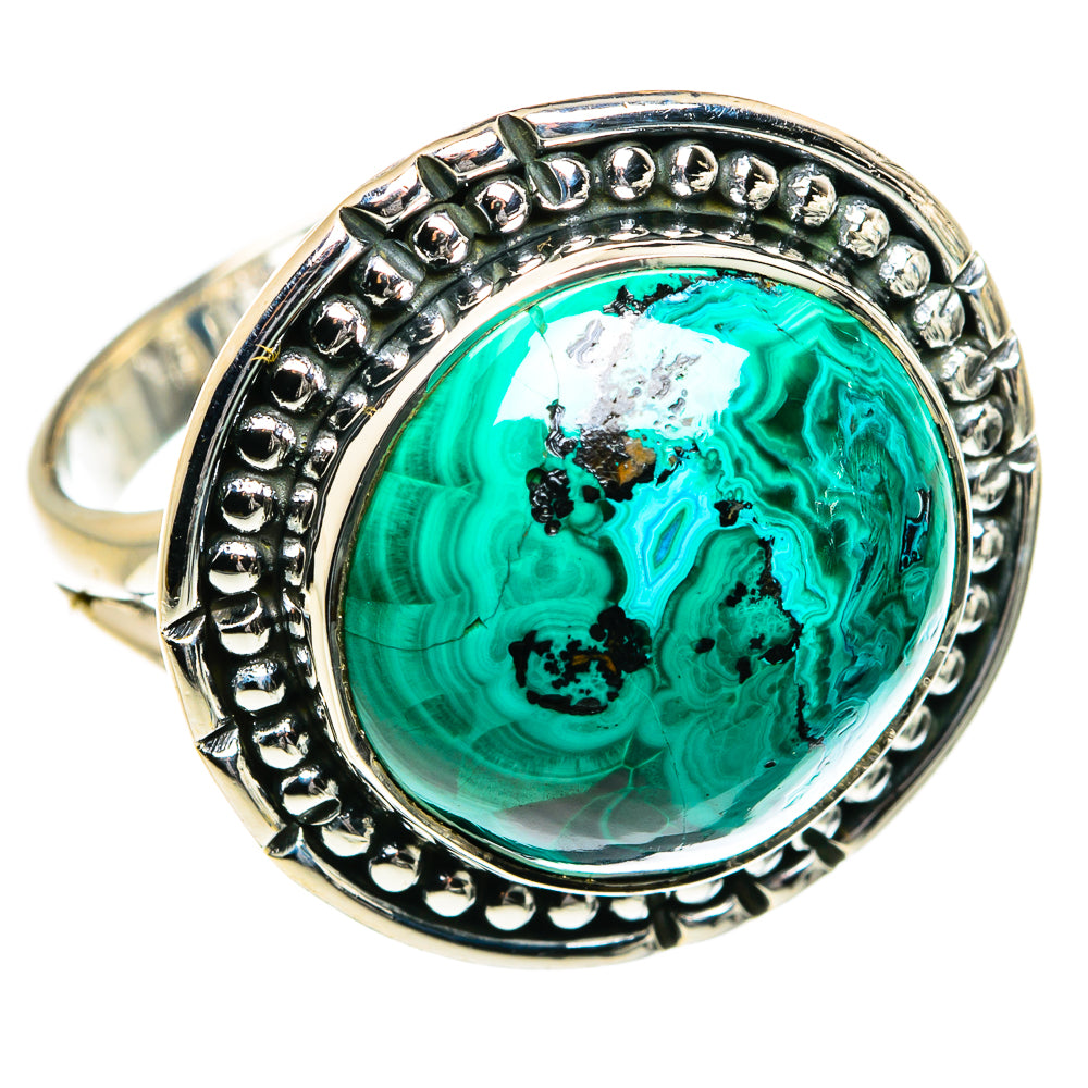 Chrysocolla Rings handcrafted by Anasilvercos - RING80017